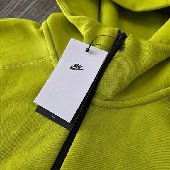 Nike Tech Fleece Windrunner Hoodie Obsidian Green Black Men's Large Tall New NSW - Picture 10 of 13